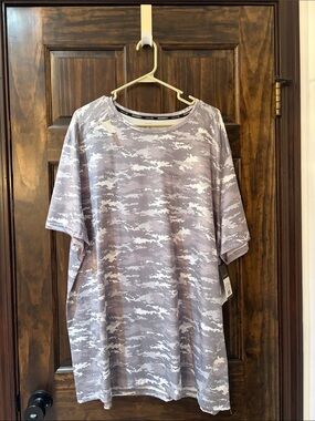 Russell Athletic Gray Camo Short Sleeve Performance Tee